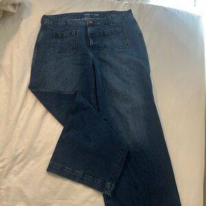 Old Navy Extra High Rise Wide Leg Denim